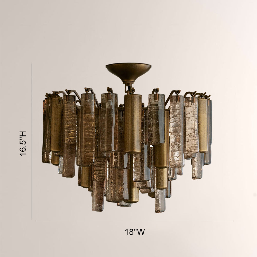 Nedalune Crystal Prism Flush Mount - XYlight