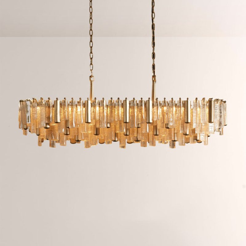 Nedalune Crystal Prism Linear Chandelier