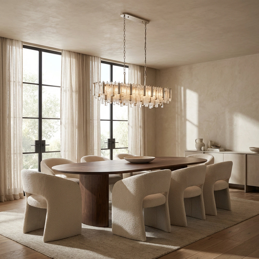 Nedalune Crystal Prism Linear Chandelier - XYlight