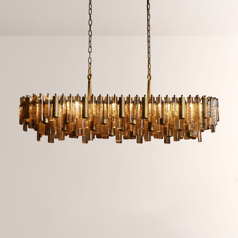 Nedalune Crystal Prism Linear Chandelier - XYlight