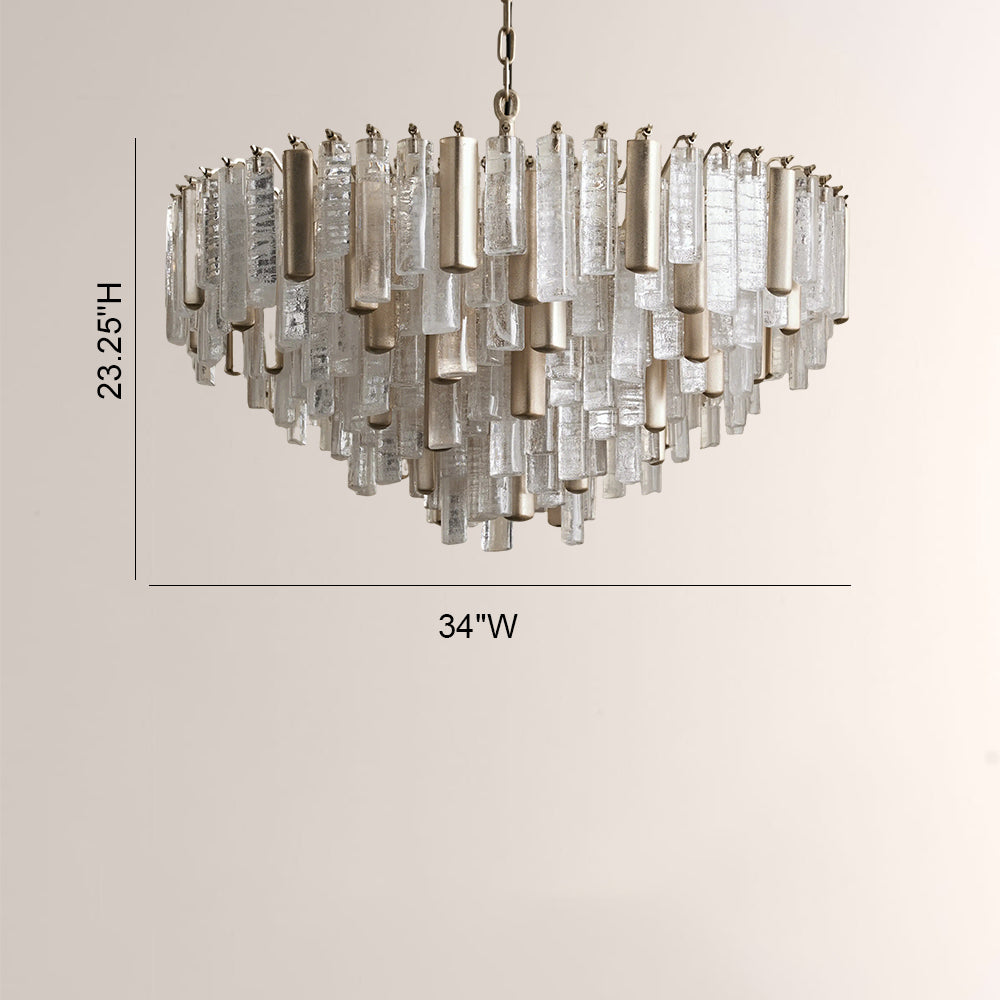 Nedalune Crystal Prism Round Chandelier - XYlight
