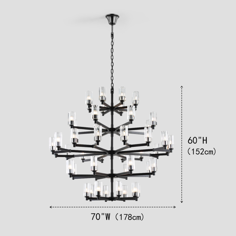 Niko Wine-glass Large Crystal Chandelier