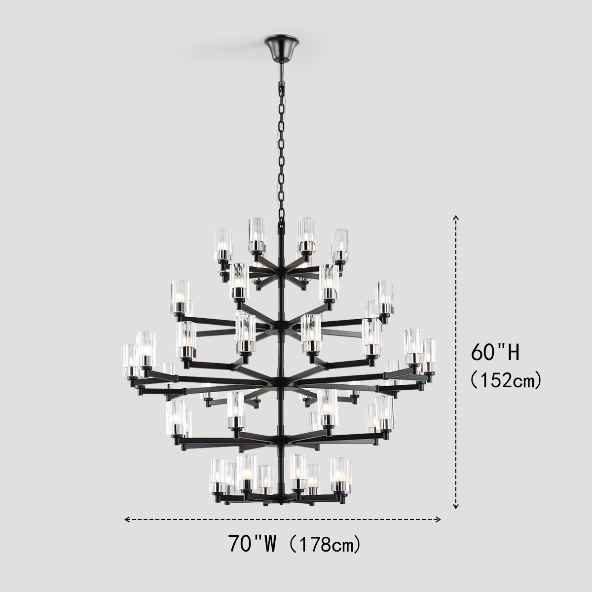 Niko Wine-glass Large Crystal Chandelier - XYlight