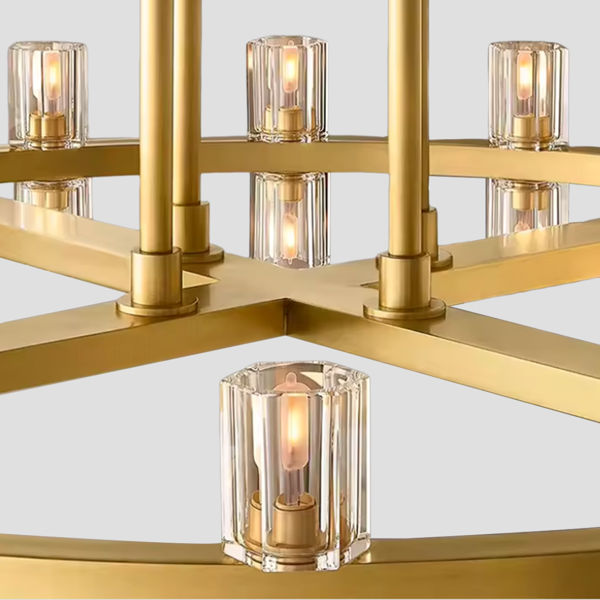 Niverlune Wine-Glass 1-Tier Round Chandelier - XYlight