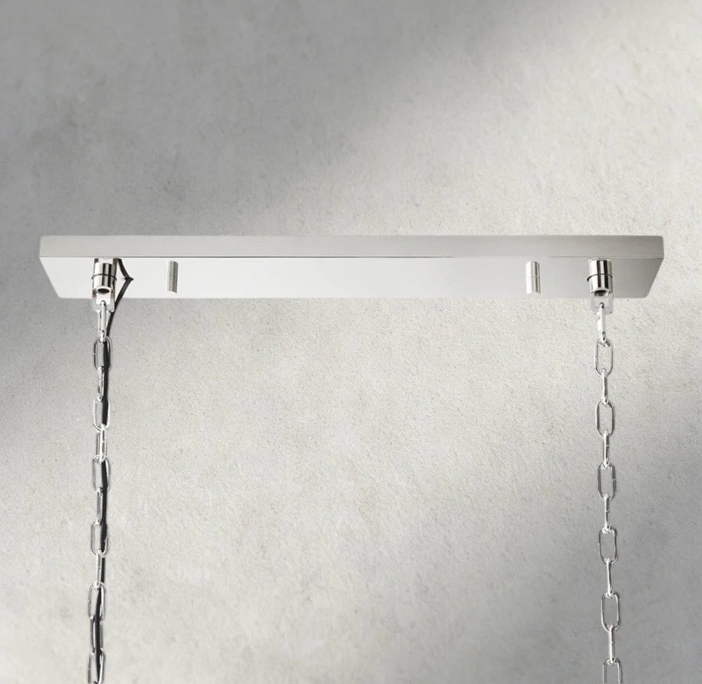 Olmavor 1920s-Style 3-Tier Crystal Rectangular Chandelier - XYlight