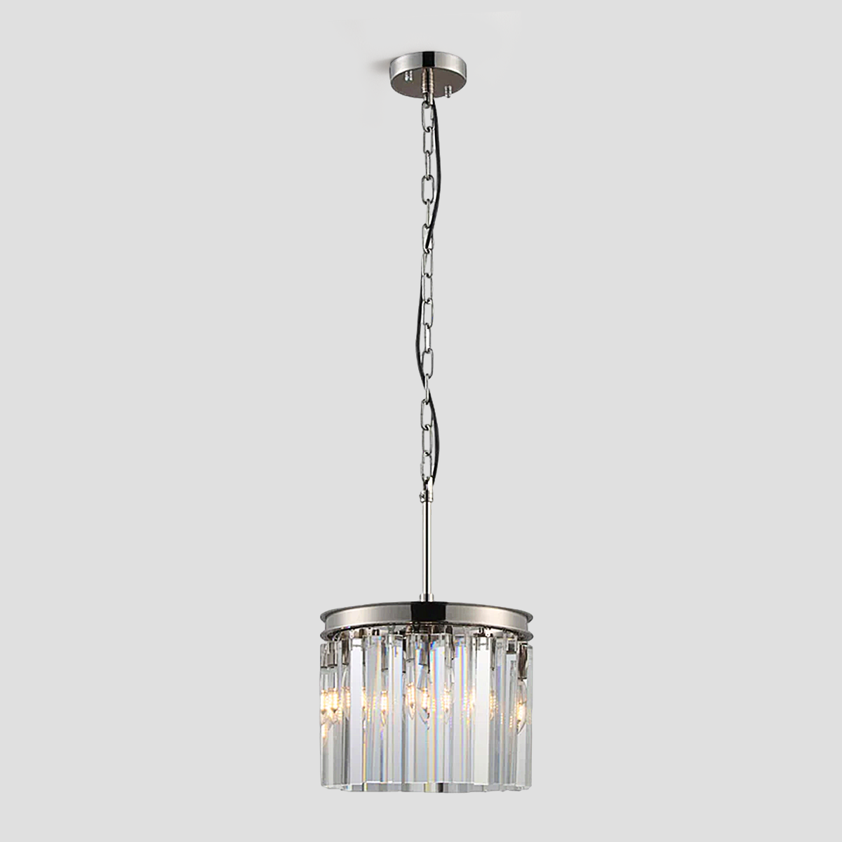 Olmavor 1920s-Style Crystal Round Pendant - XYlight