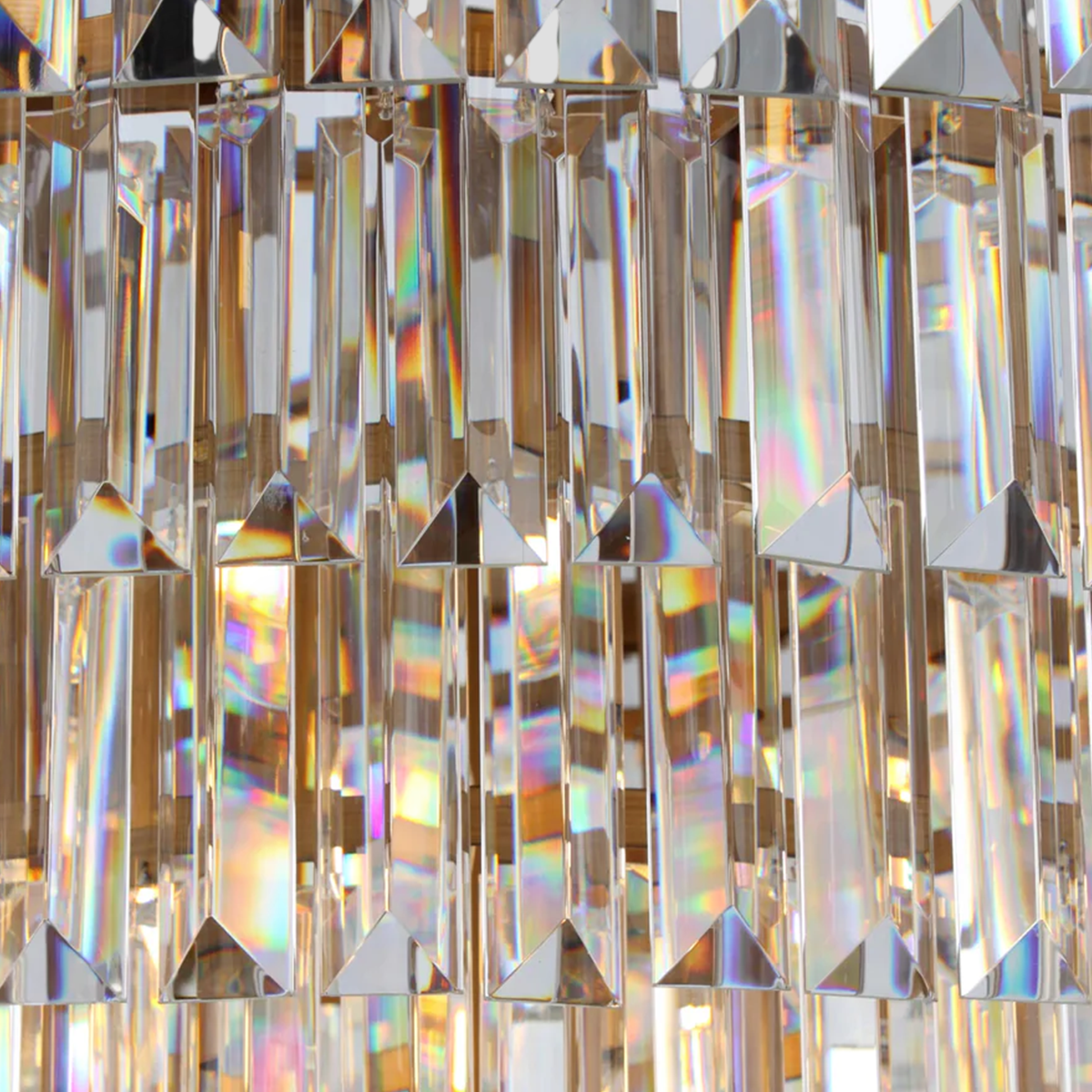 Olmavor 1920s-Style Multi-Tier Clear/Smoke Crystal Round Chandelier - XYlight