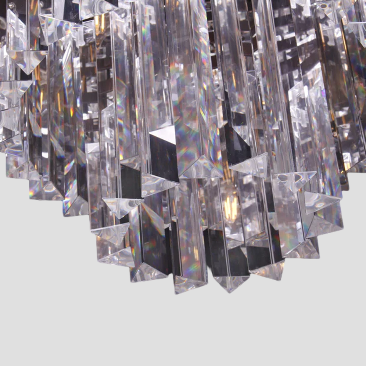 Olmavor 1920s-Style Multi-Tier Crystal Rod Chandelier - XYlight
