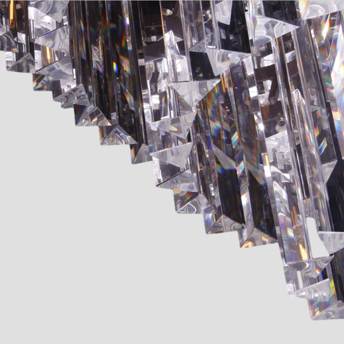Olmavor 1920s-Style Multi-Tier Crystal Rod Chandelier - XYlight