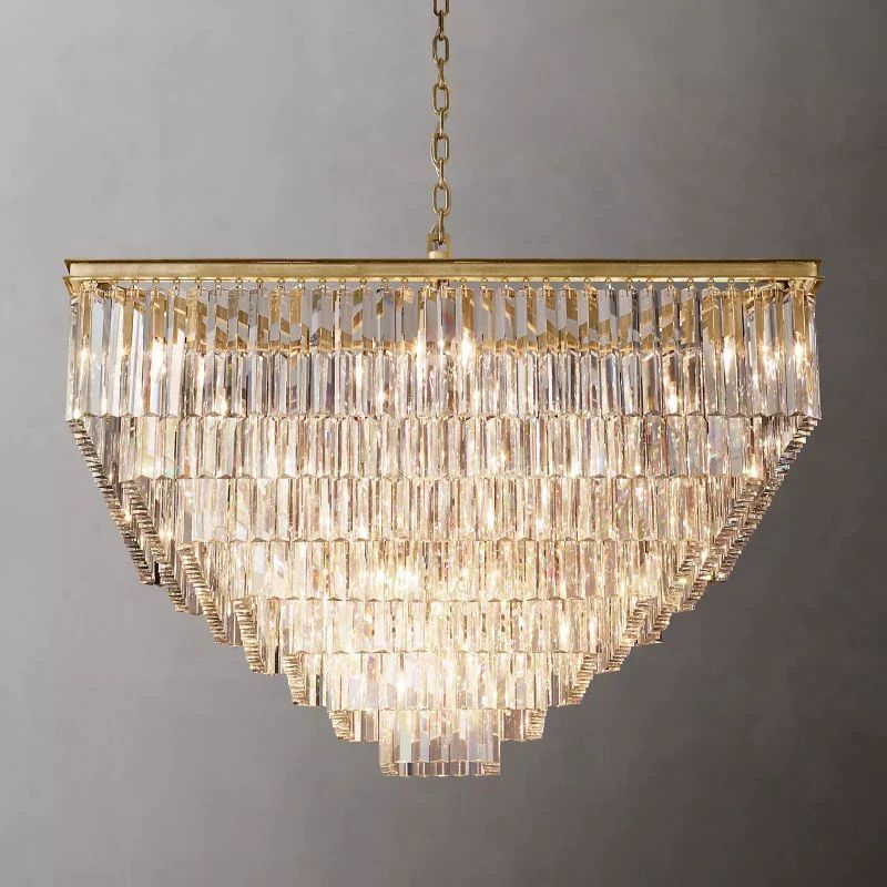 Olmavor 1920s-Style Square Chandelier - XYlight