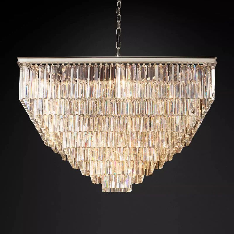 Olmavor 1920s-Style Square Chandelier - XYlight
