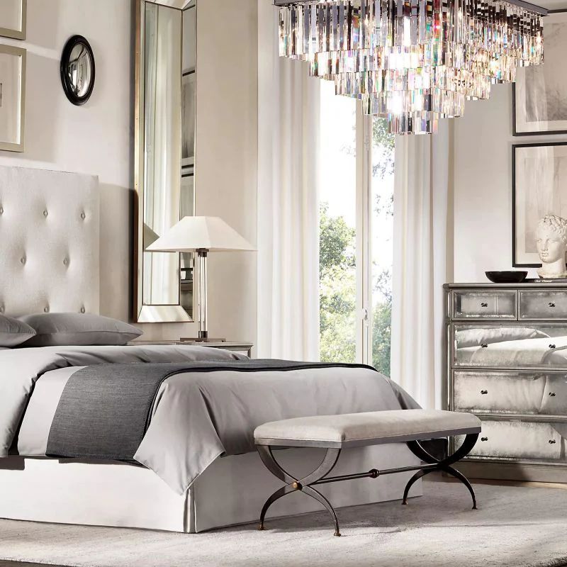 Olmavor 1920s-Style Square Chandelier - XYlight
