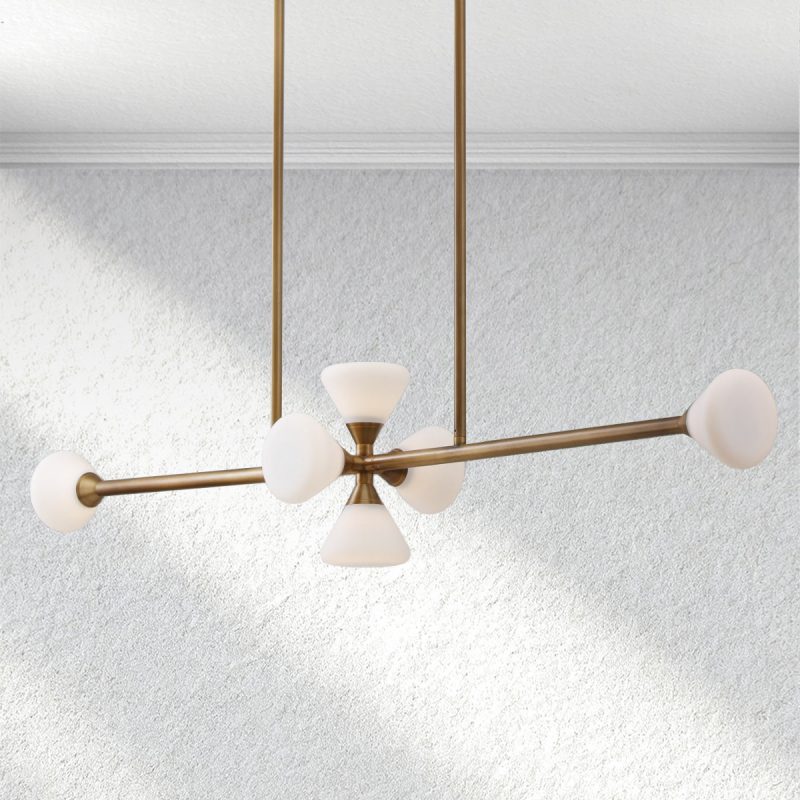 Opaline Linear Chandelier
