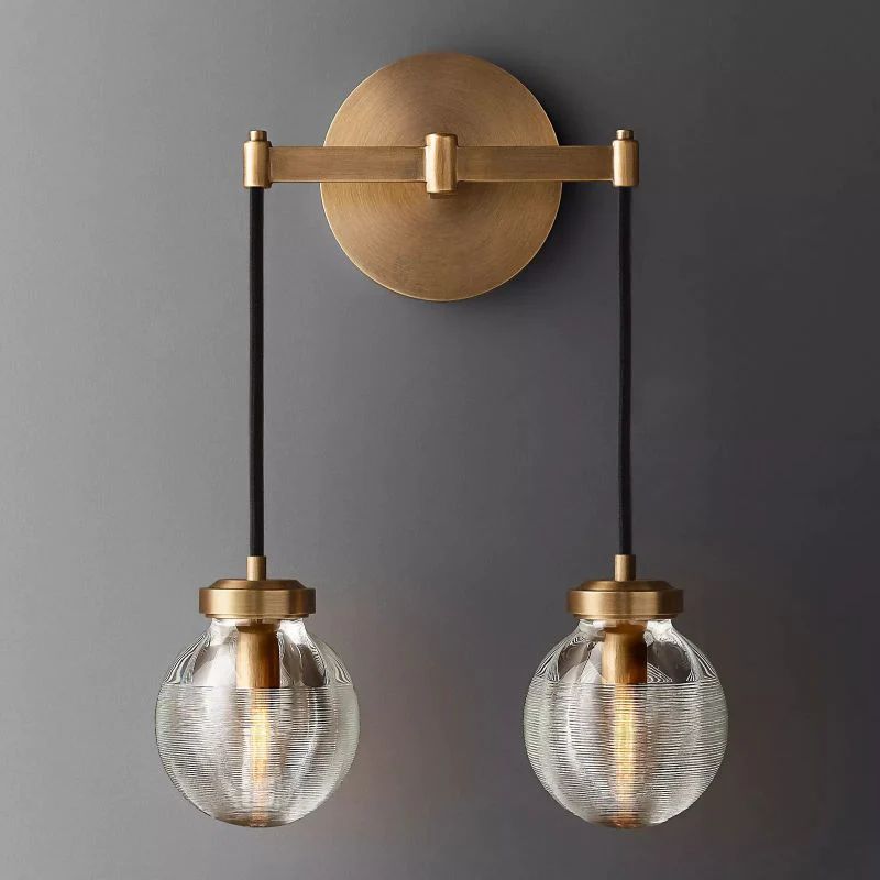 Pearl Spherical Modern Double Wall Sconce - XYlight