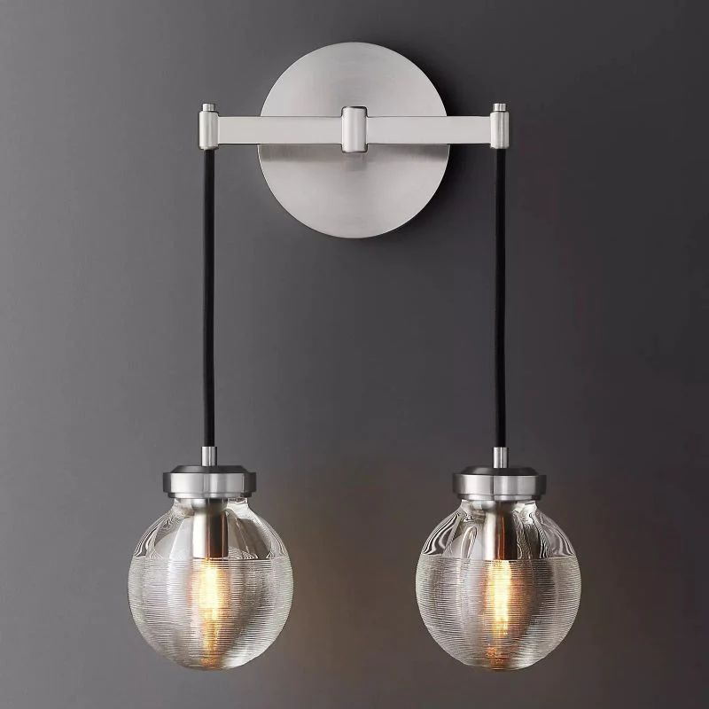 Pearl Spherical Modern Double Wall Sconce - XYlight