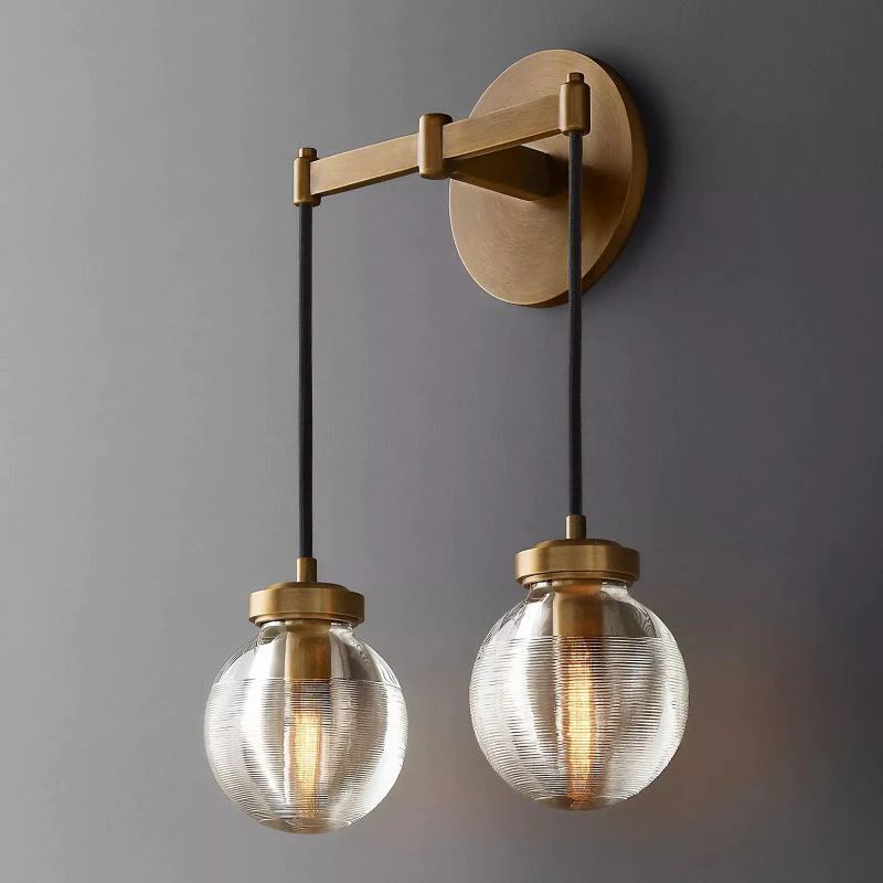 Pearl Spherical Modern Double Wall Sconce - XYlight