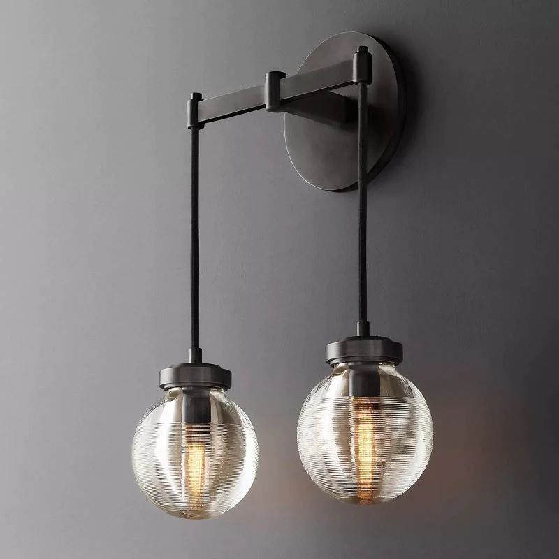 Pearl Spherical Modern Double Wall Sconce - XYlight