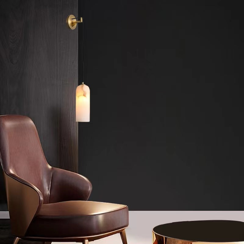 Petra Modern Alabaster Wall Sconce - XYlight