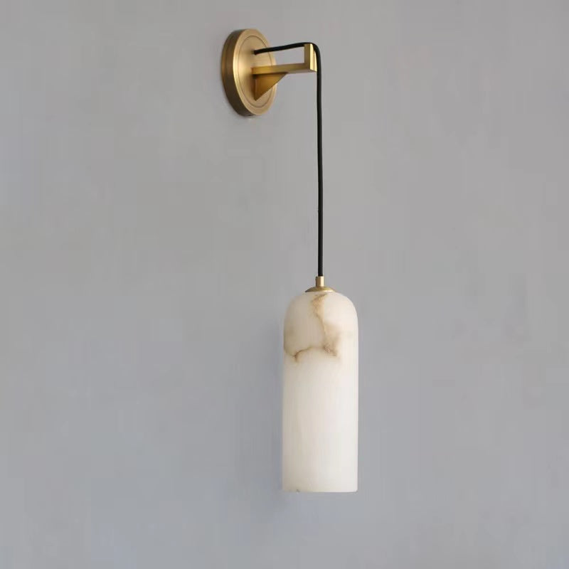 Petra Modern Alabaster Wall Sconce - XYlight