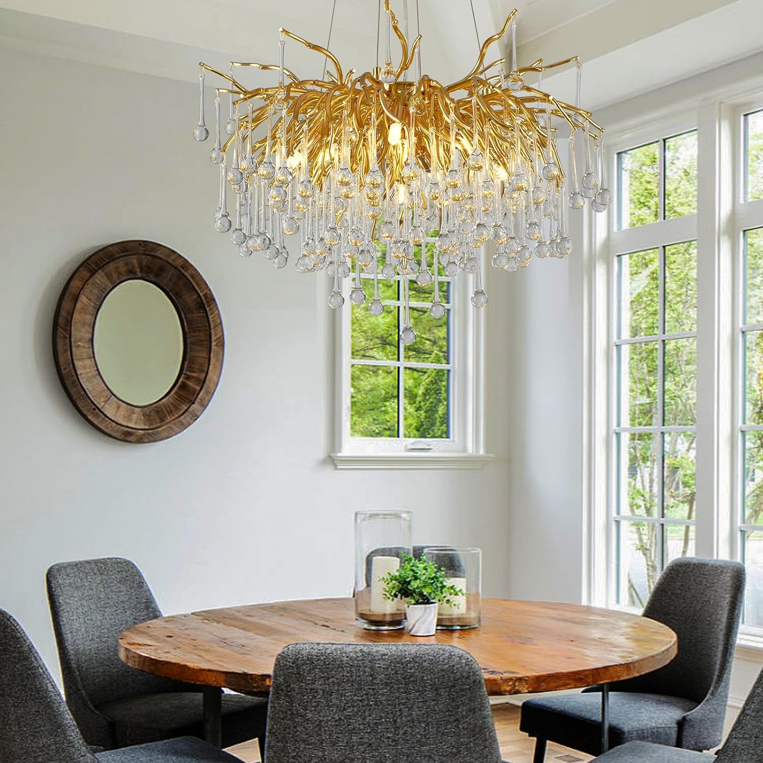 Pluvarelle Tree Branch Chandelier 23" - XYlight