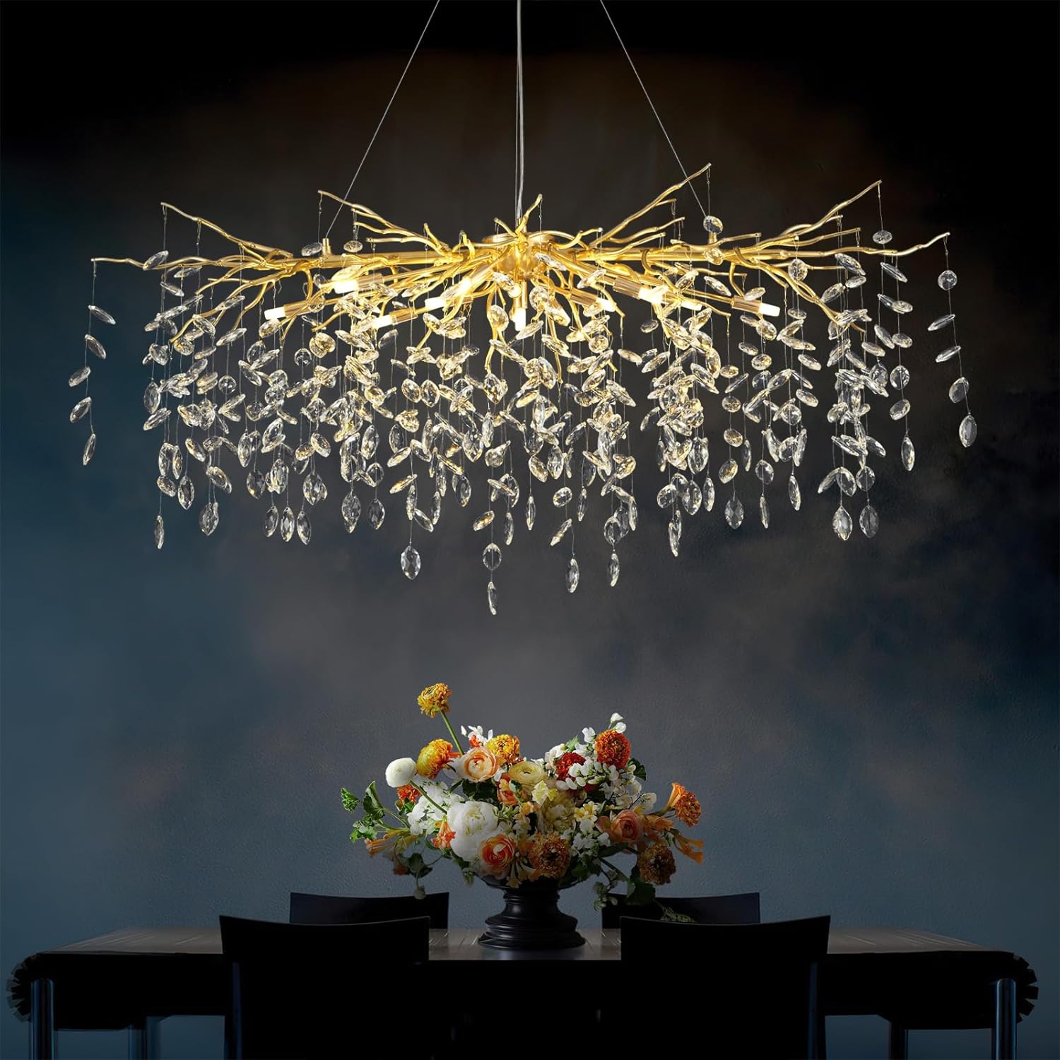 Pluvarelle Tree Branch Chandelier 23" - XYlight