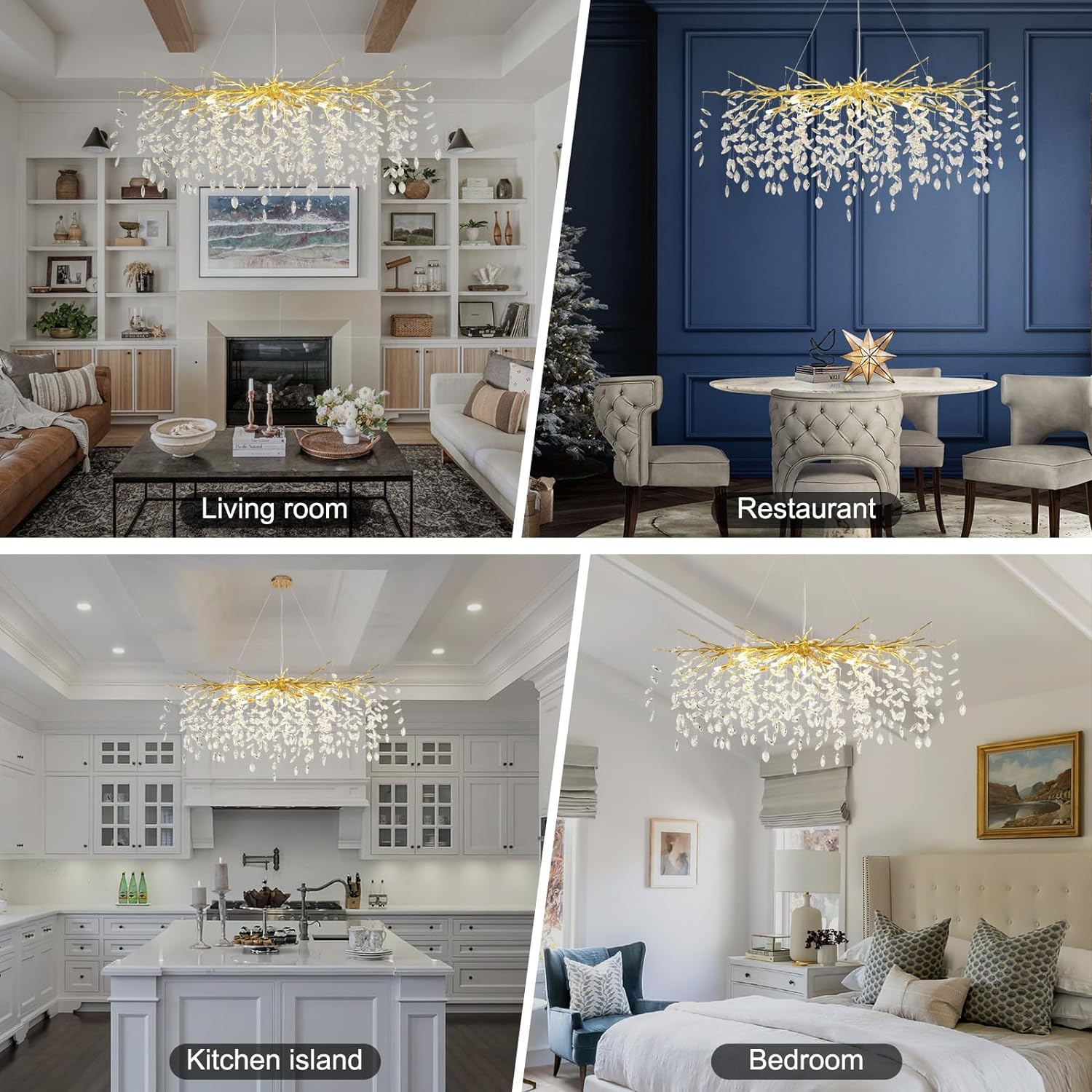 Pluvarelle Tree Branch Chandelier 23" - XYlight