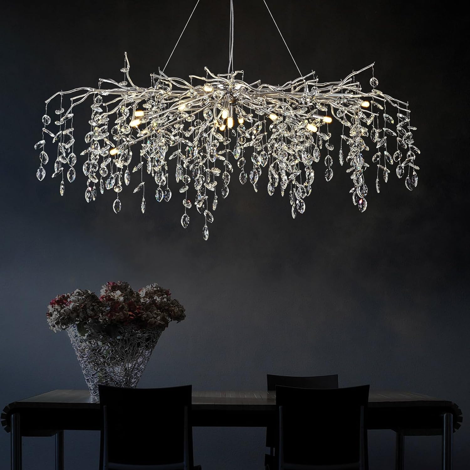 Pluvarelle Tree Branch Chandelier 23" - XYlight
