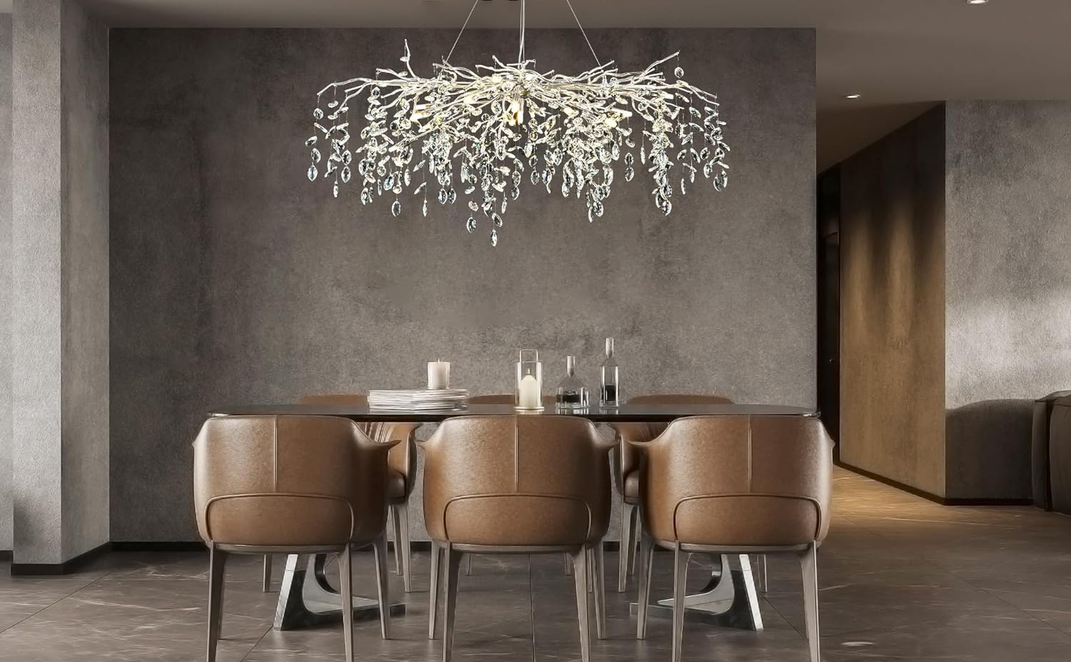 Pluvarelle Tree Branch Chandelier 23" - XYlight