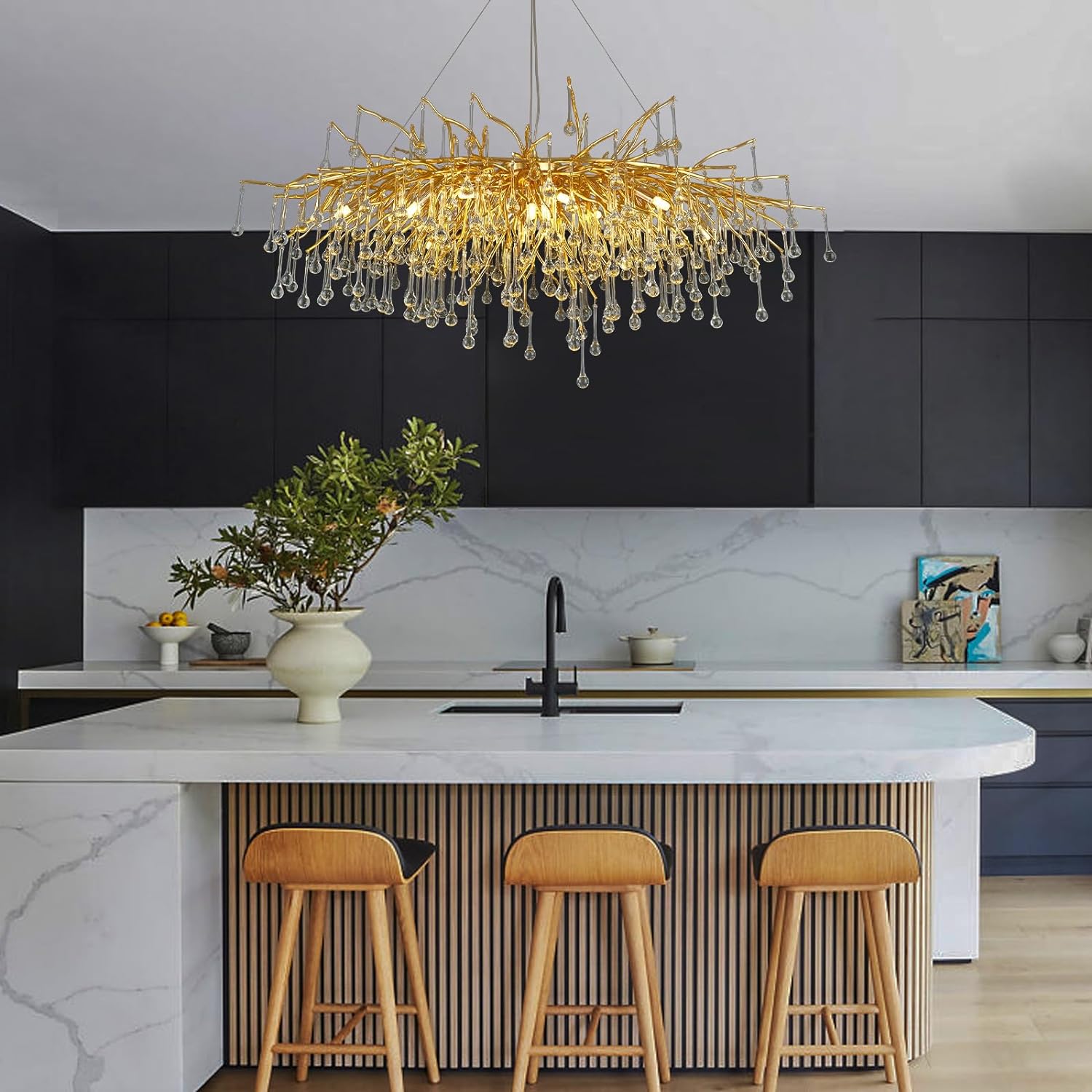 Pluvarelle Tree Branch Chandelier 23" - XYlight