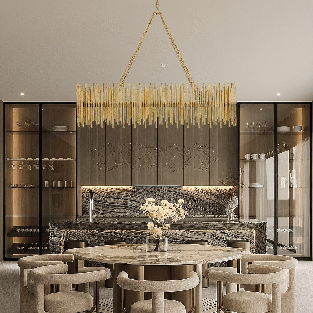 Prertcia Oval Chandelier 44½" - XYlight