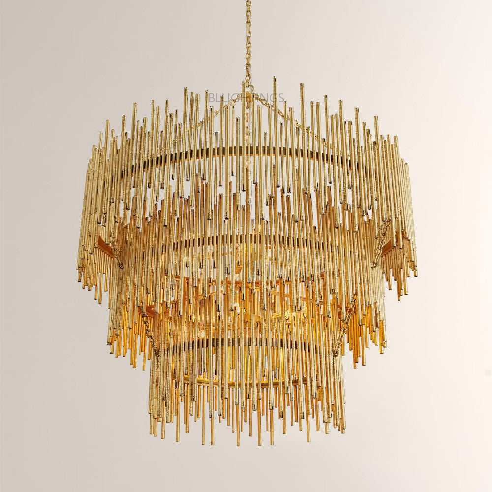 Prertcia Three Tiered Round Chandelier - XYlight