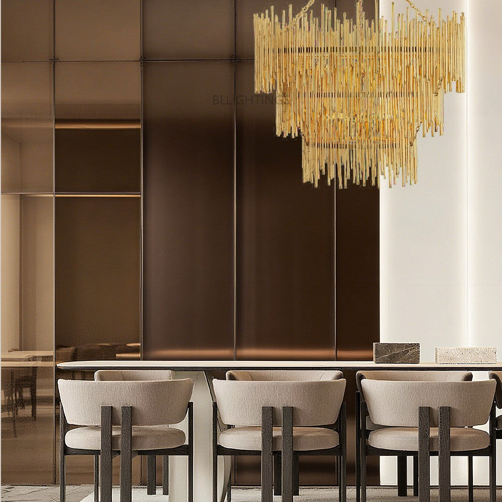 Prertcia Three Tiered Round Chandelier - XYlight
