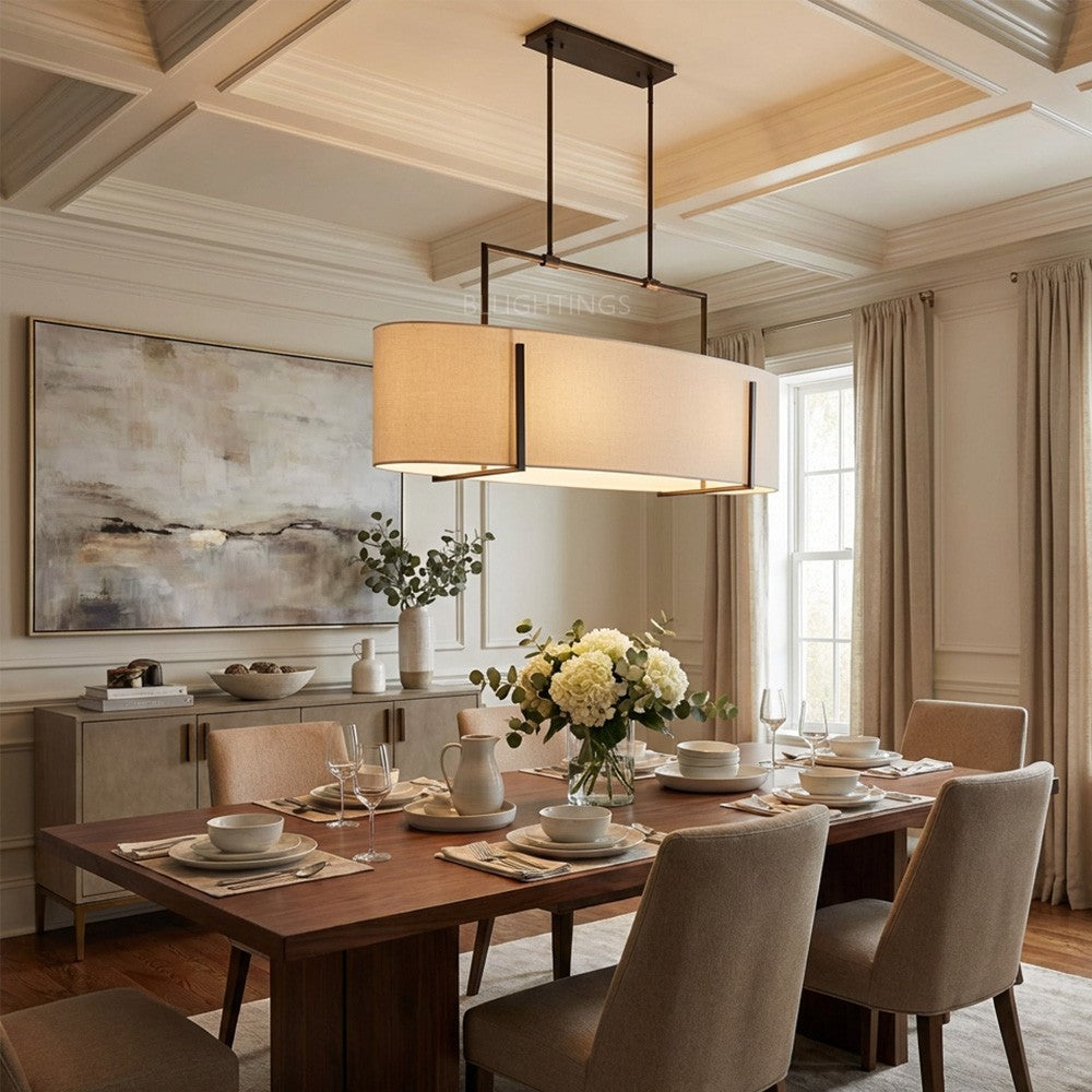 Primo Fabric Linear Chandelier - XYlight