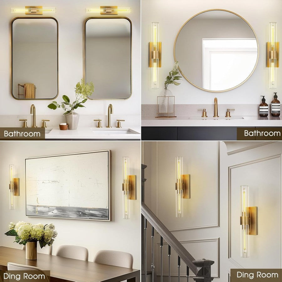 Radalven Glass Linear Sconce - XYlight
