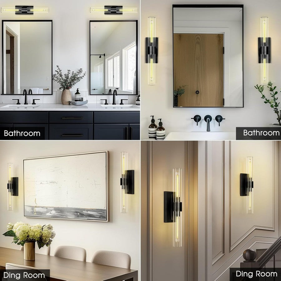 Radalven Glass Linear Sconce - XYlight