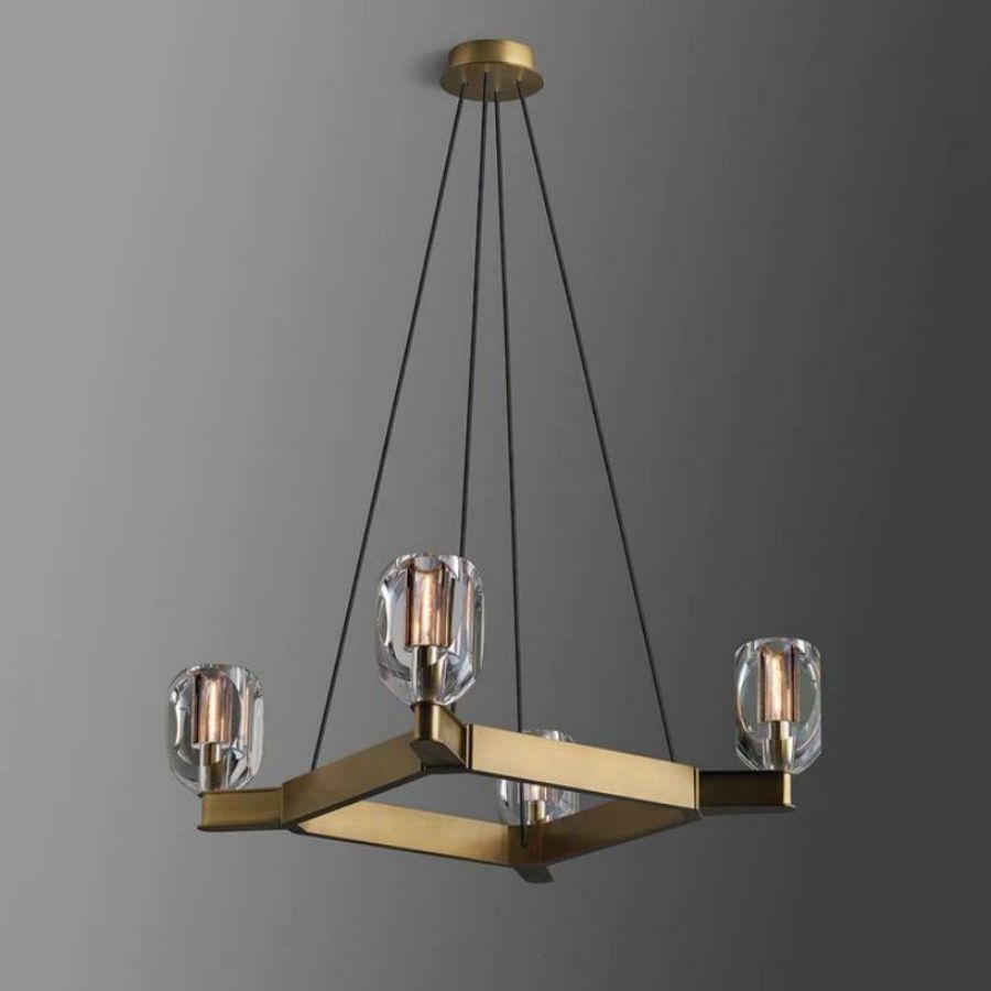 Raibero 4 Light Square Chandelier - XYlight