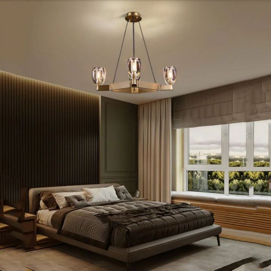Raibero 4 Light Square Chandelier - XYlight
