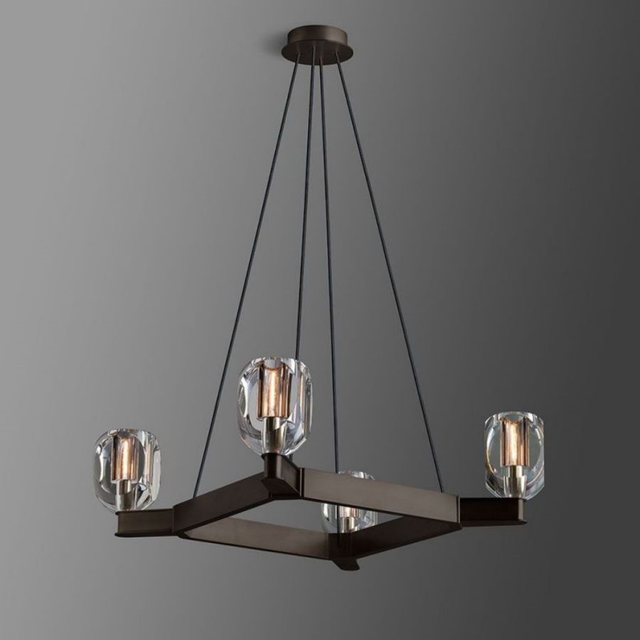 Raibero 4 Light Square Chandelier - XYlight