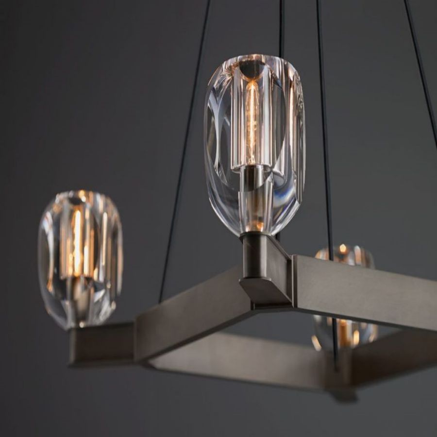 Raibero 4 Light Square Chandelier - XYlight