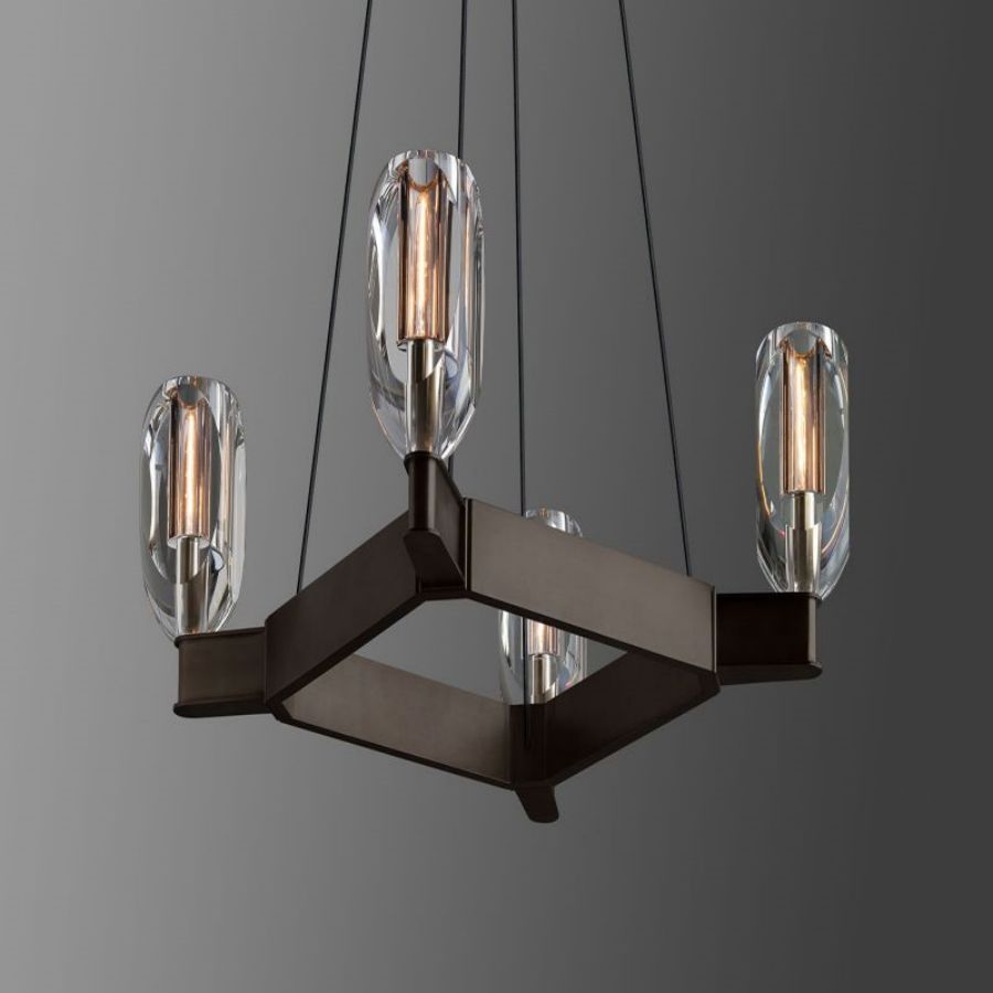 Raibero 4 Light Square Chandelier - XYlight