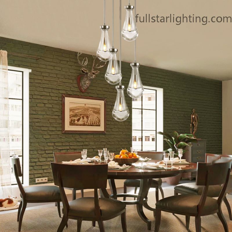 Raindrop Round Chandelier 5-Light - XYlight