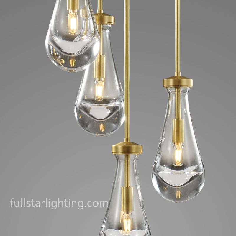 Raindrop Round Chandelier 5-Light - XYlight