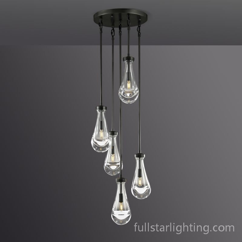 Raindrop Round Chandelier 5-Light - XYlight
