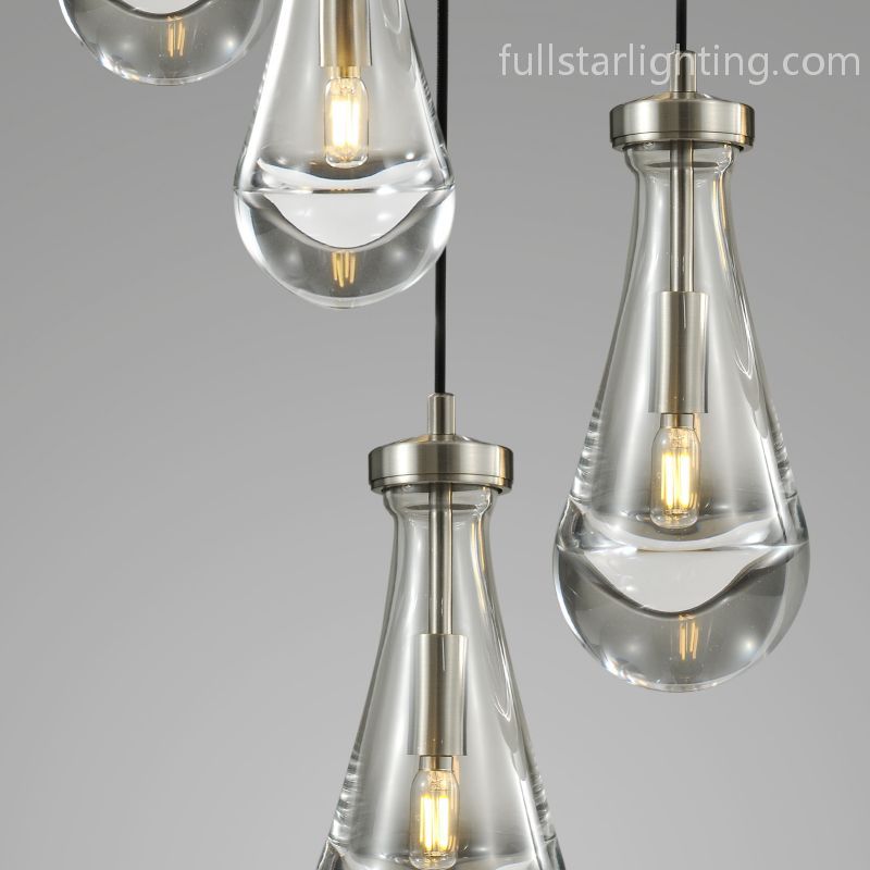 Raindrop Round Chandelier 5-Light - XYlight