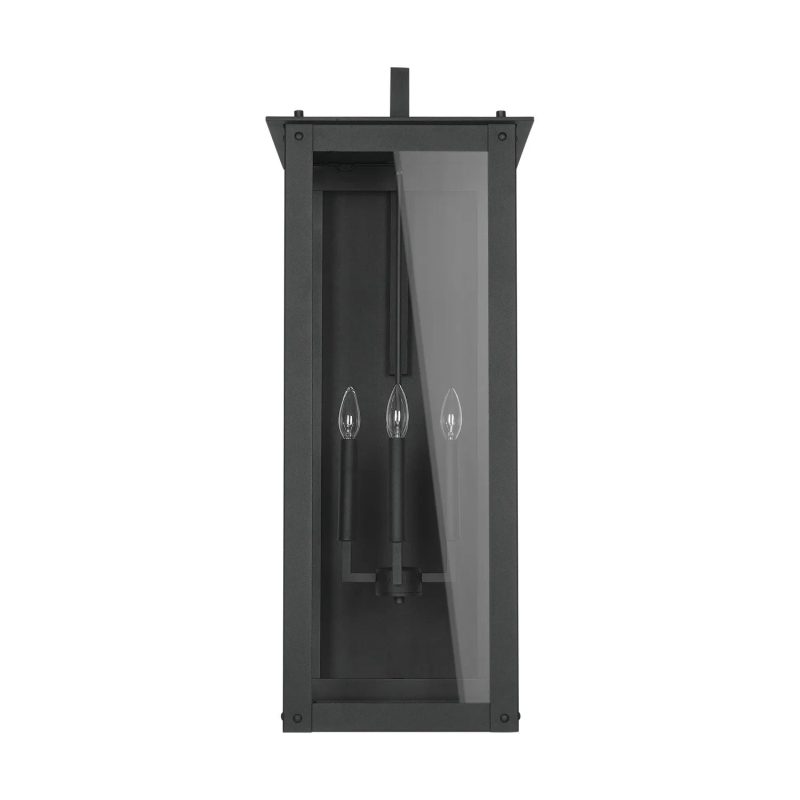 Rectangular Box 36″H 4-Light Lantern Wall Sconce Outdoor