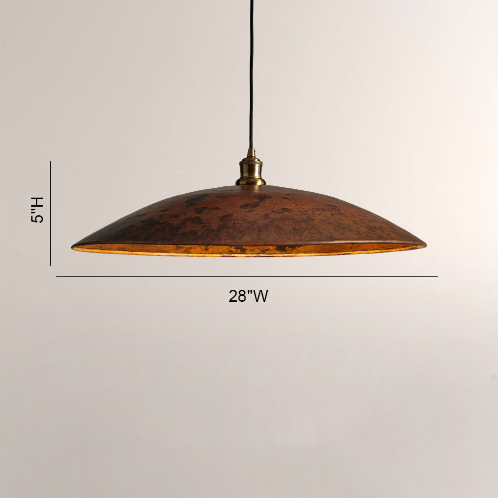 Recycled Metal Fan Pendant - XYlight
