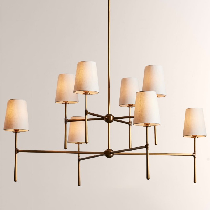 Rhodes 2-Tier Round Chandelier For Living Room - XYlight