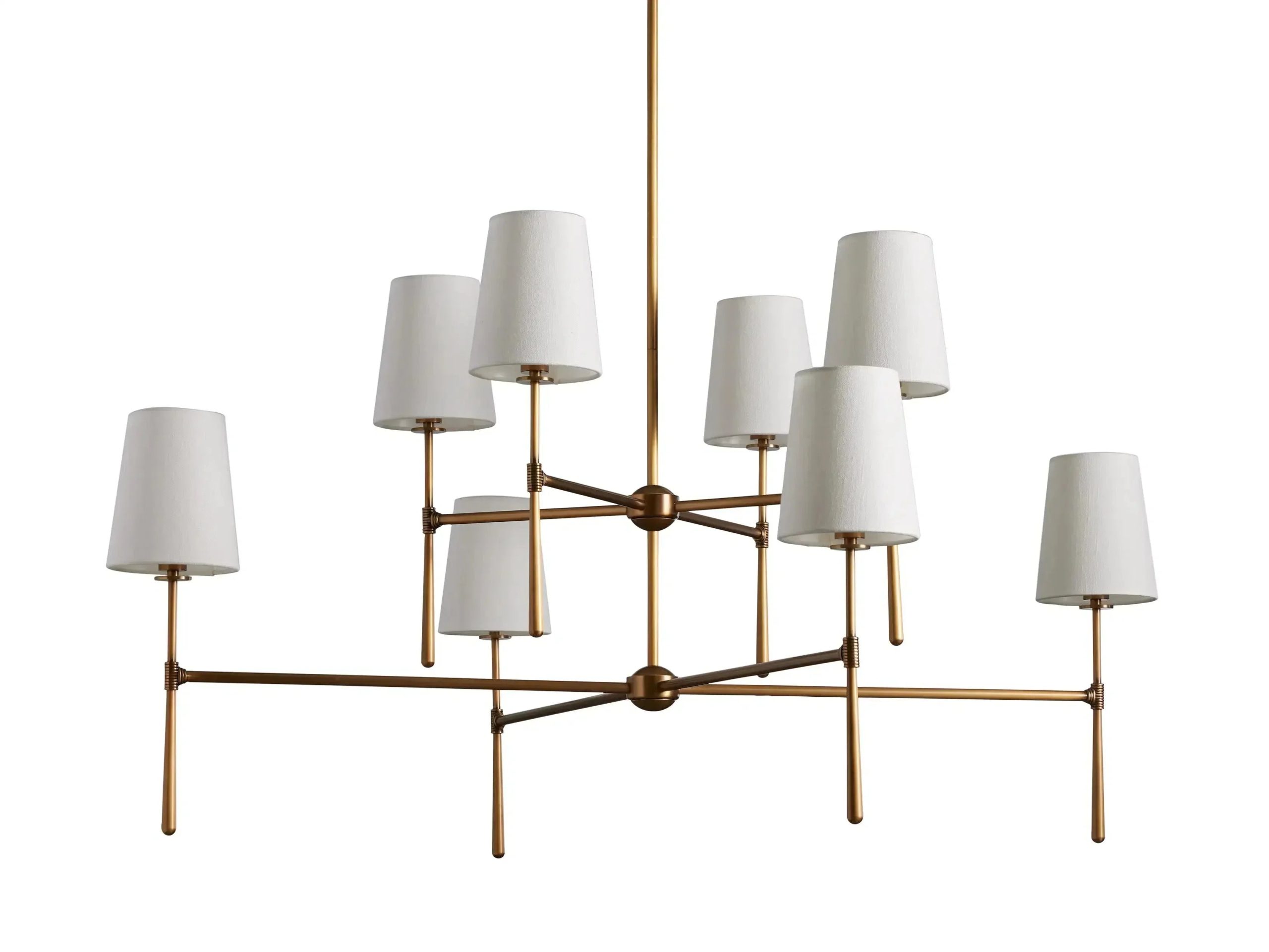 Rhodes 2-Tier Round Chandelier For Living Room - XYlight