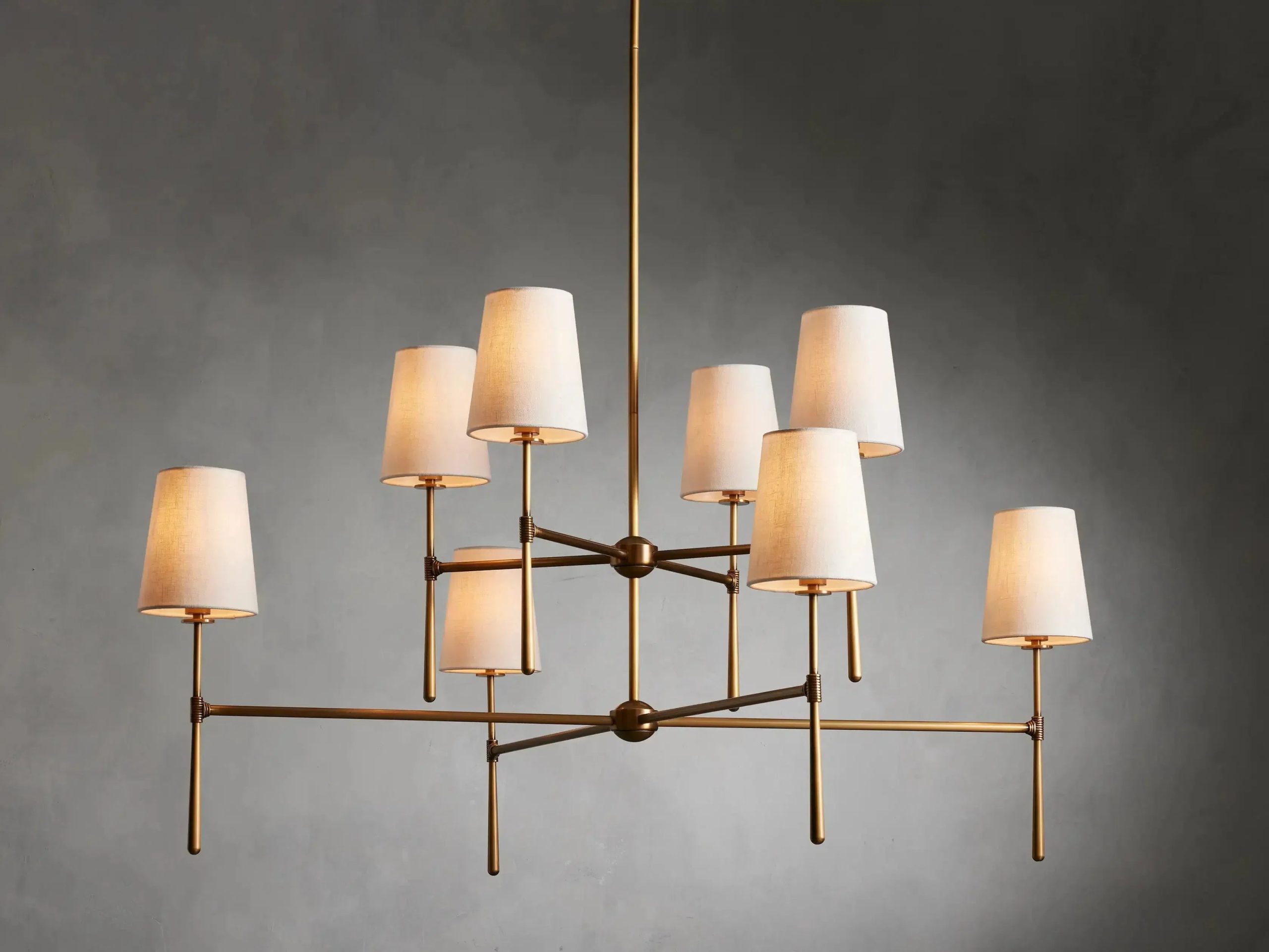 Rhodes 2-Tier Round Chandelier For Living Room - XYlight