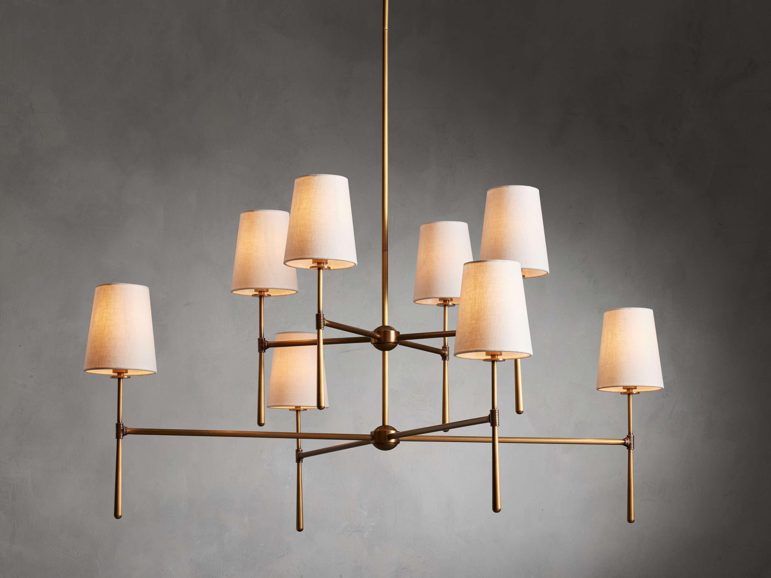 Rhodes 2-Tier Round Chandelier For Living Room - XYlight